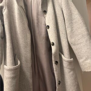 Aritzia Gray Wool Coat